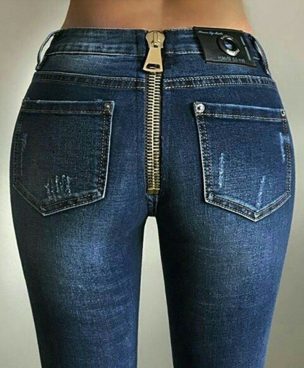 Джинсы женские с замочком