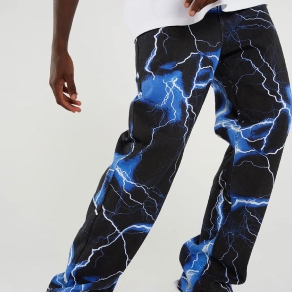 Кастомные джинсы молния