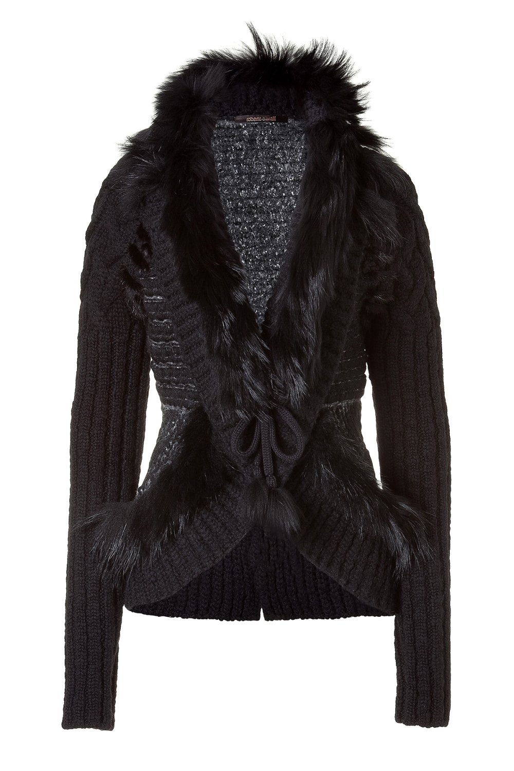 Куртка с трикотажными рукавами женская