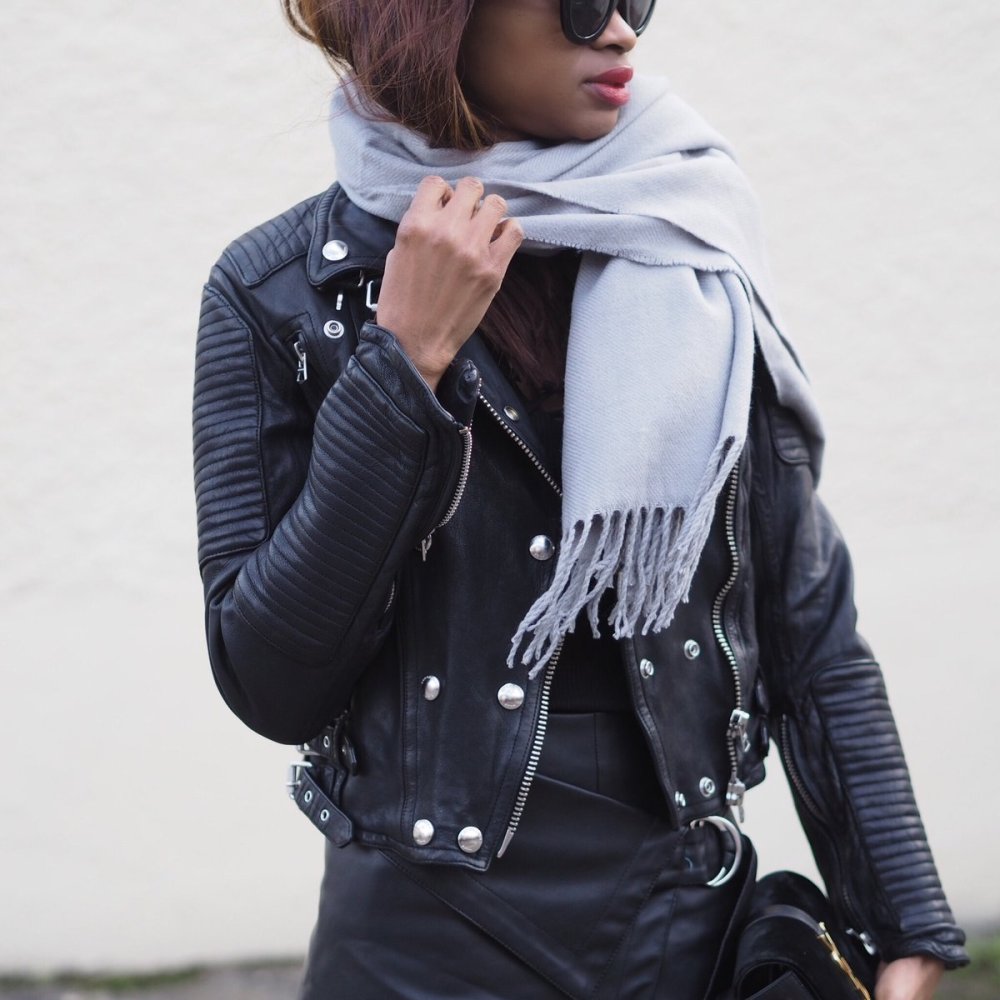 Парка поверх куртки кожанки