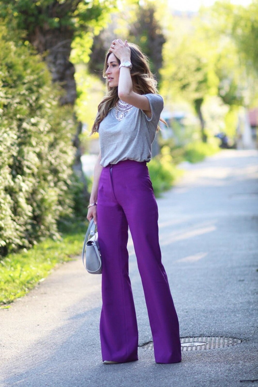 Цвет лаванды в одежде