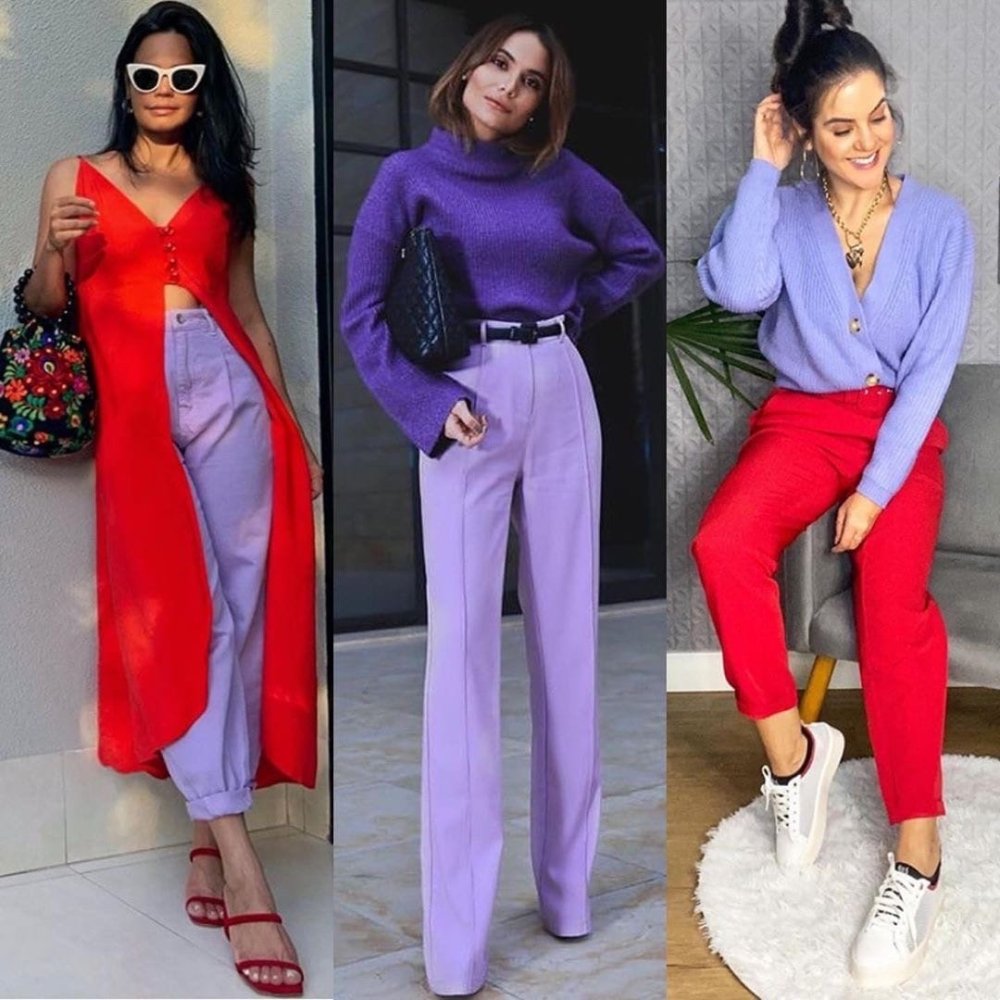 Одежда в фиолетовых тонах