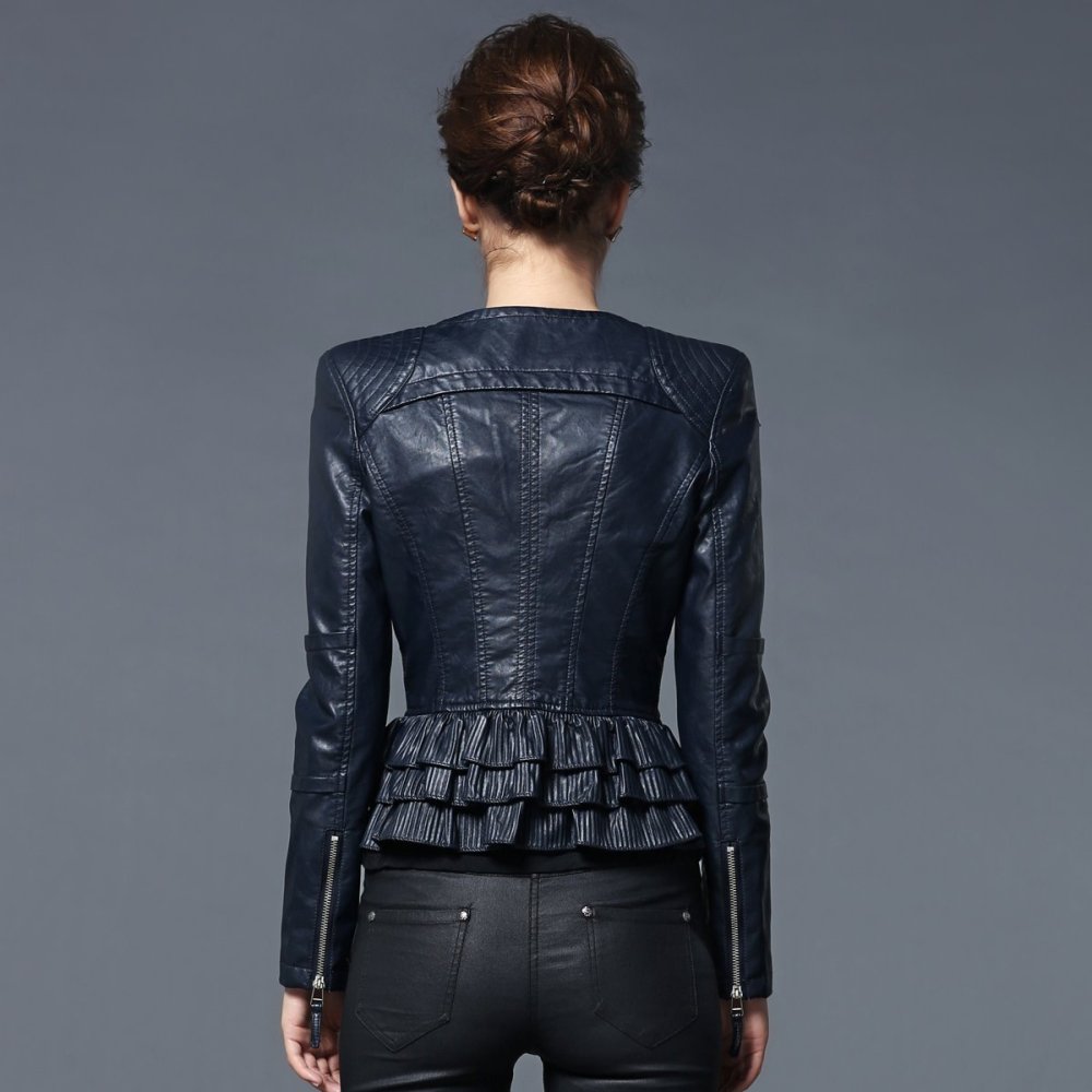 Куртки комбинированные с кожей