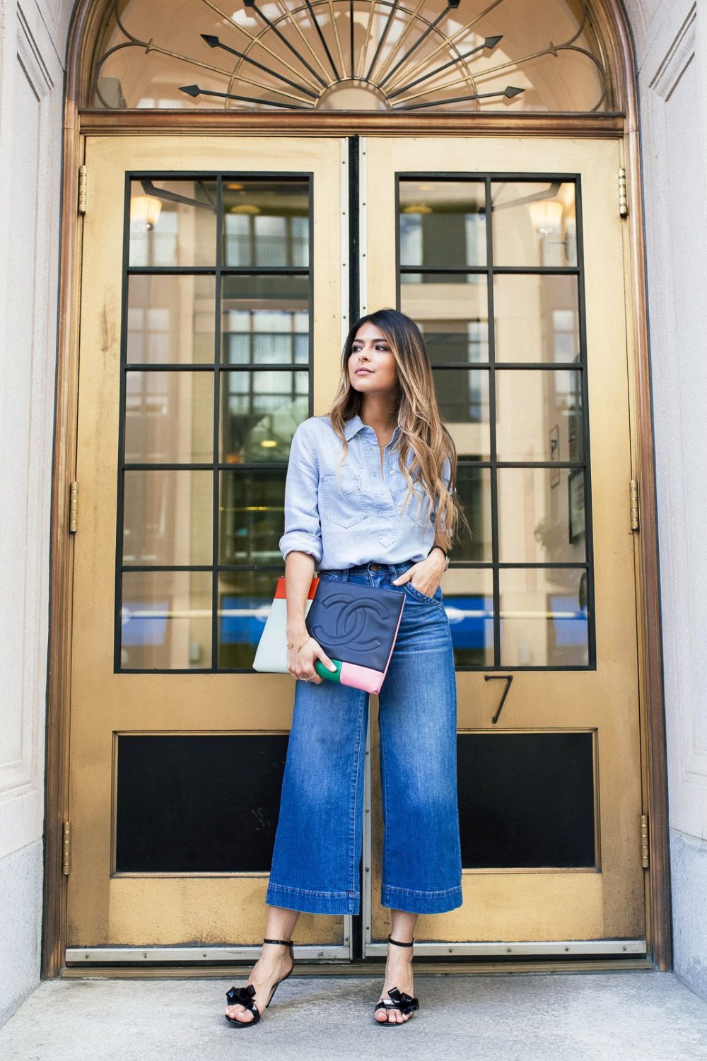 Джинсы палаццо