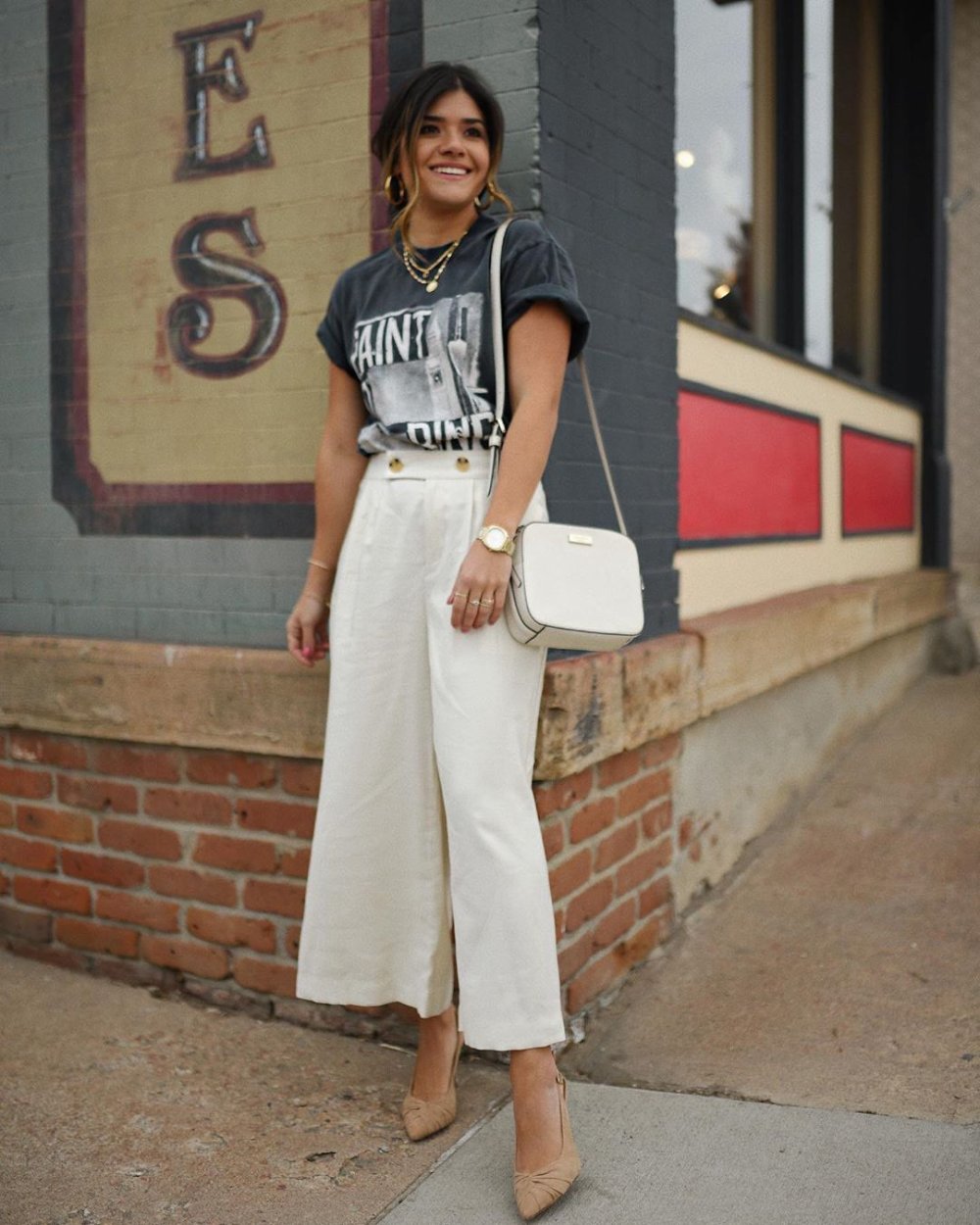 Джинсовые палаццо