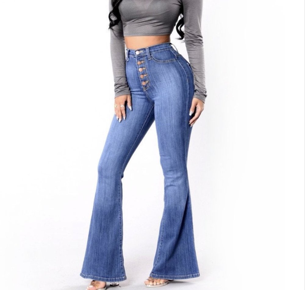 Джинсы палаццо с чем носить