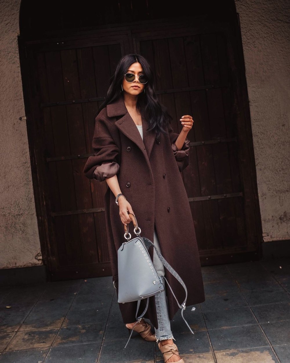 Длинное пальто женское в пол