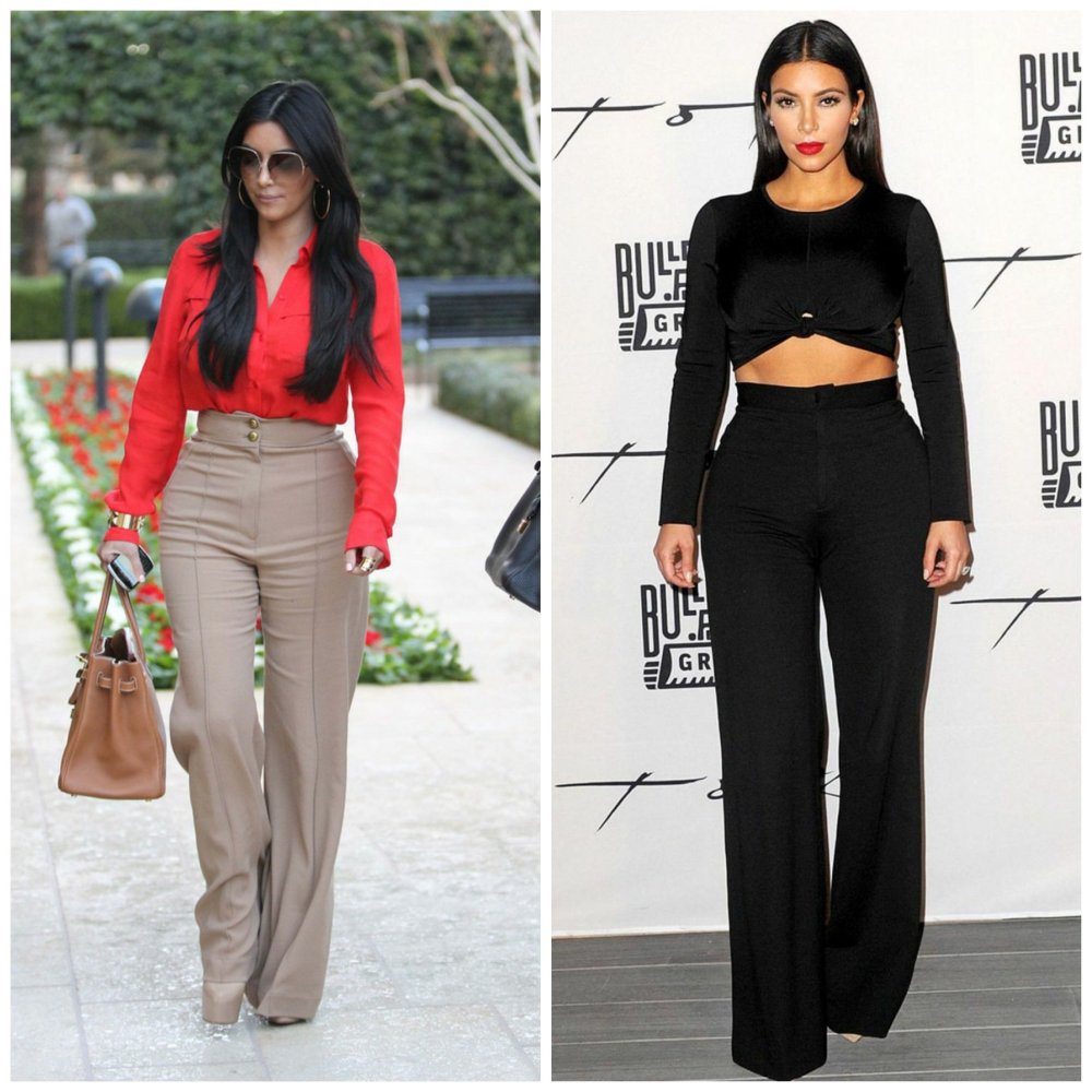 Широкие брюки с жилеткой