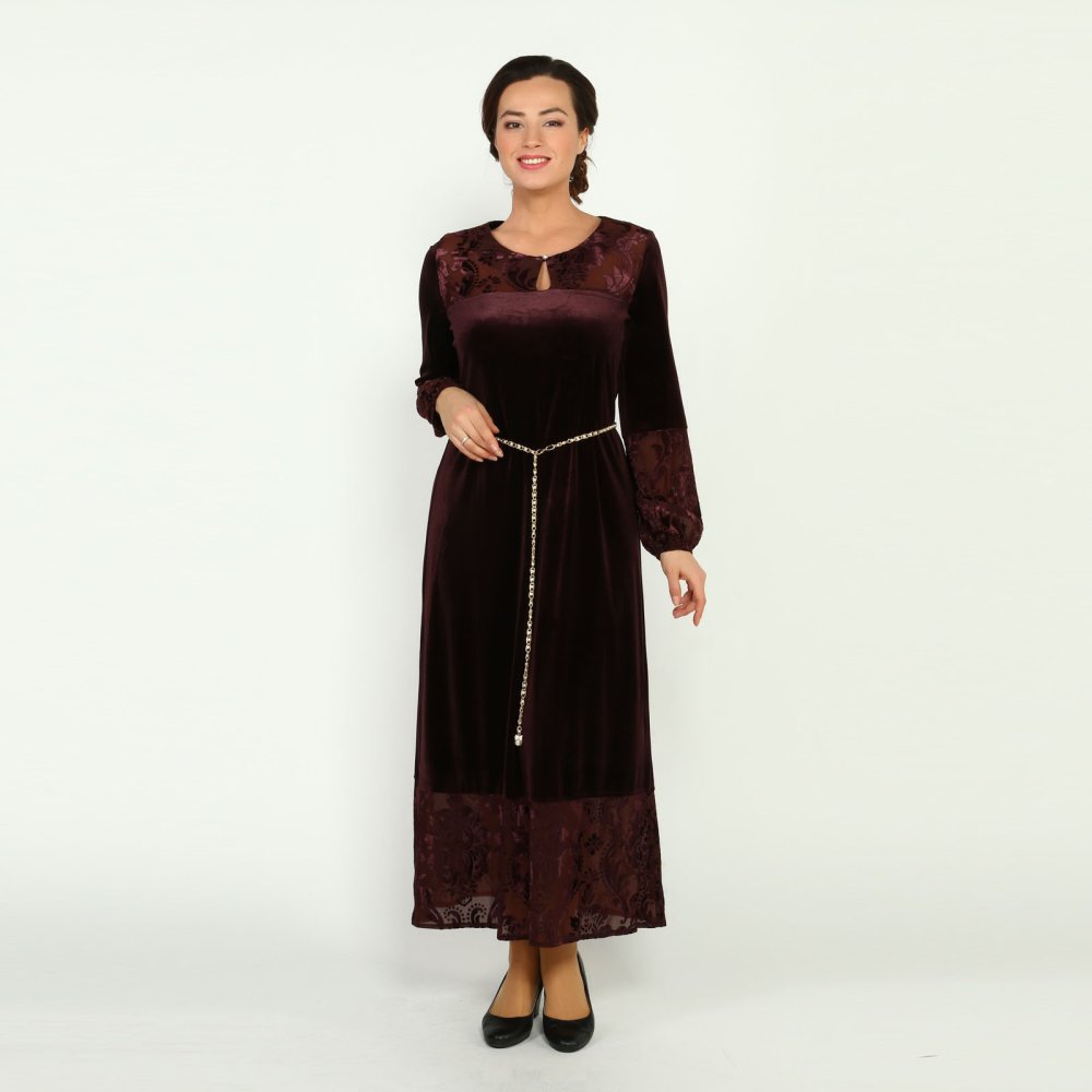 Платье из велюра