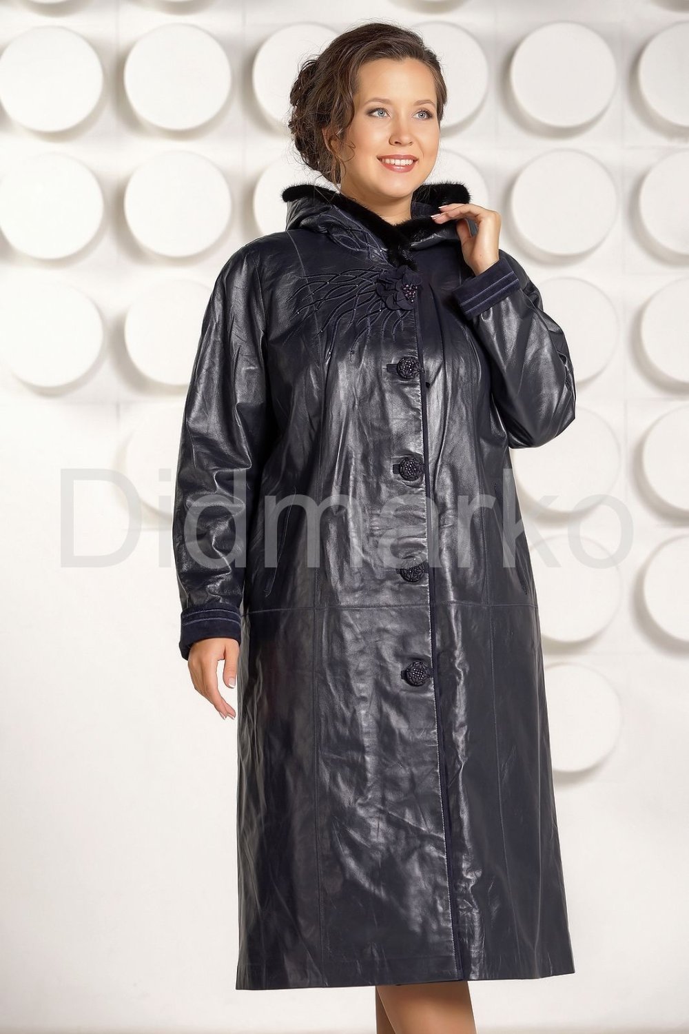 Кожаное женское пальто Прима Пеле