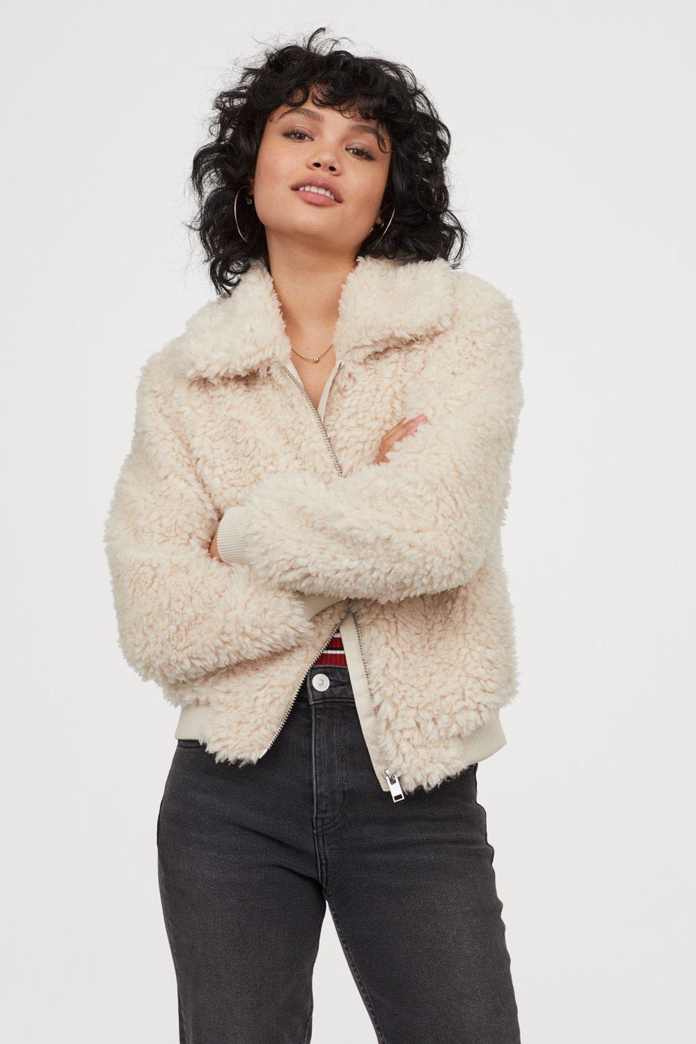 Teddy fur Jacket guess