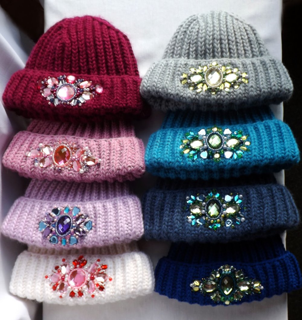 Шапки со стразами Инстаграм