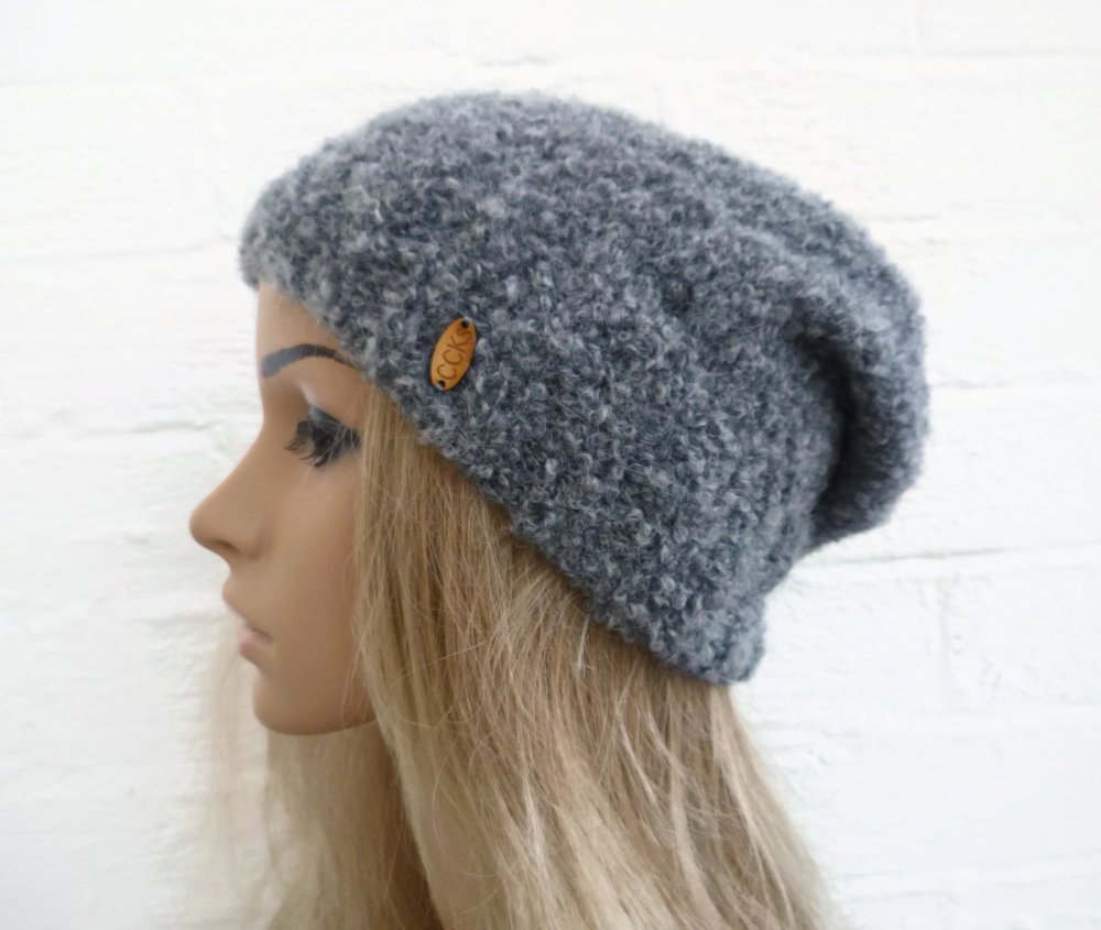 Шапки из альпаки букле Дропс