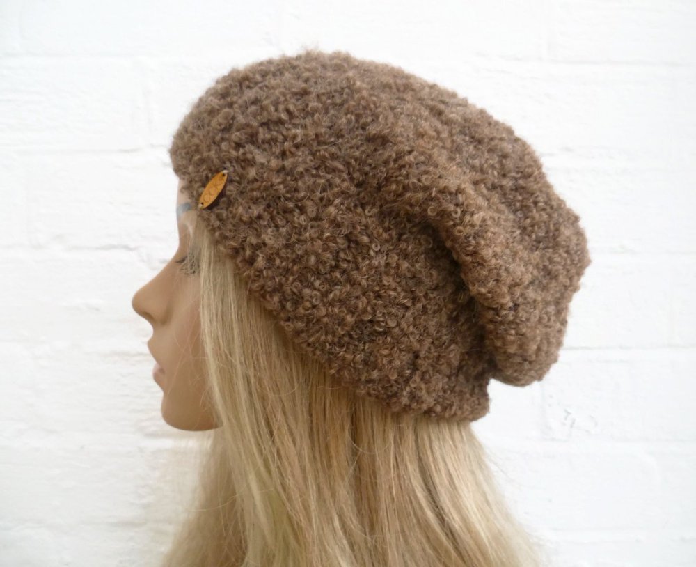 Шапка из букле альпаки