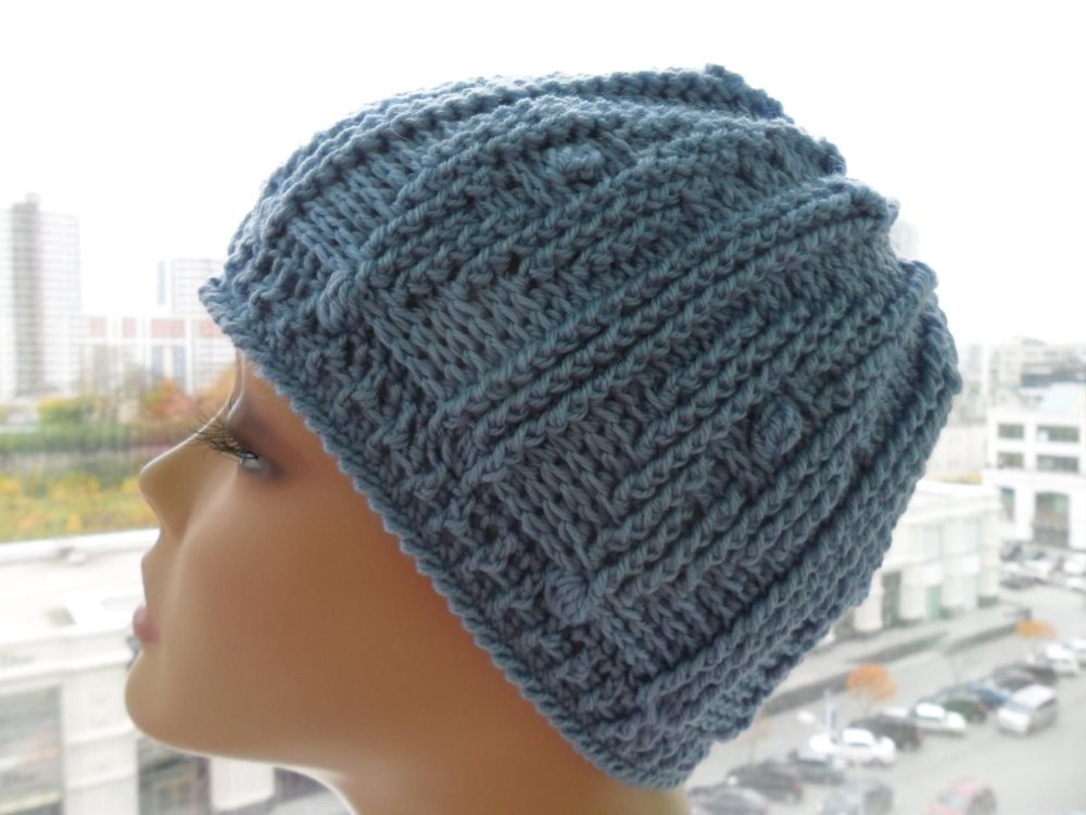 Шапочки рельефными столбиками от Марины Феддер мастер класс