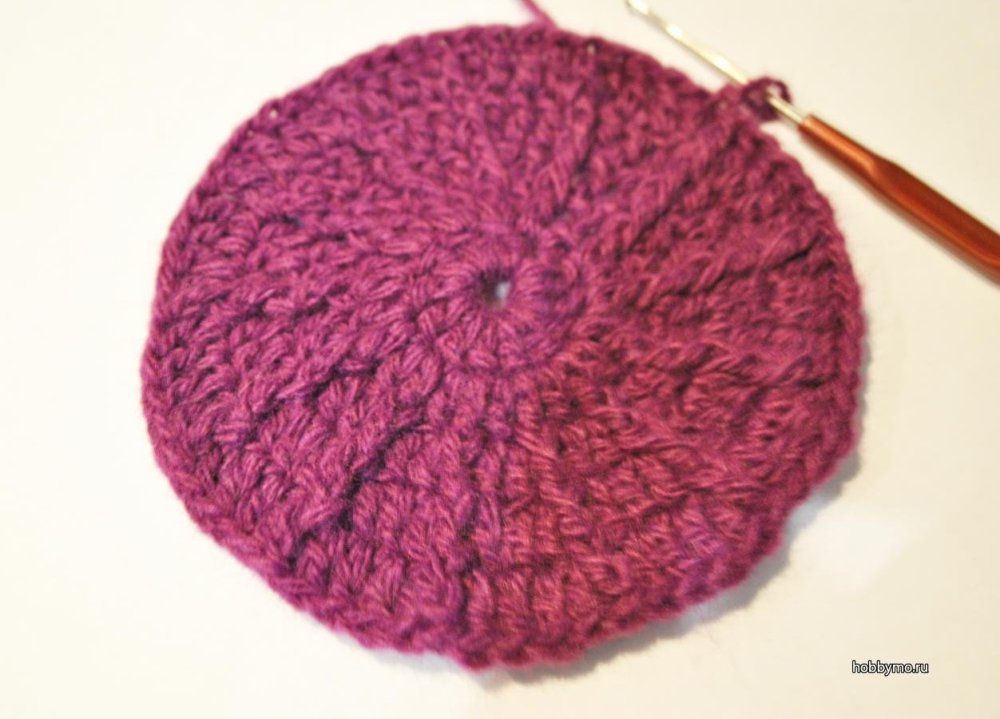 Женская шапка крючком МК