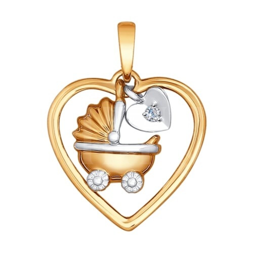 Подвеска Бронницкий ювелир Золотая