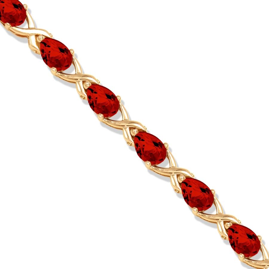 Браслет бр0037 золото гранат