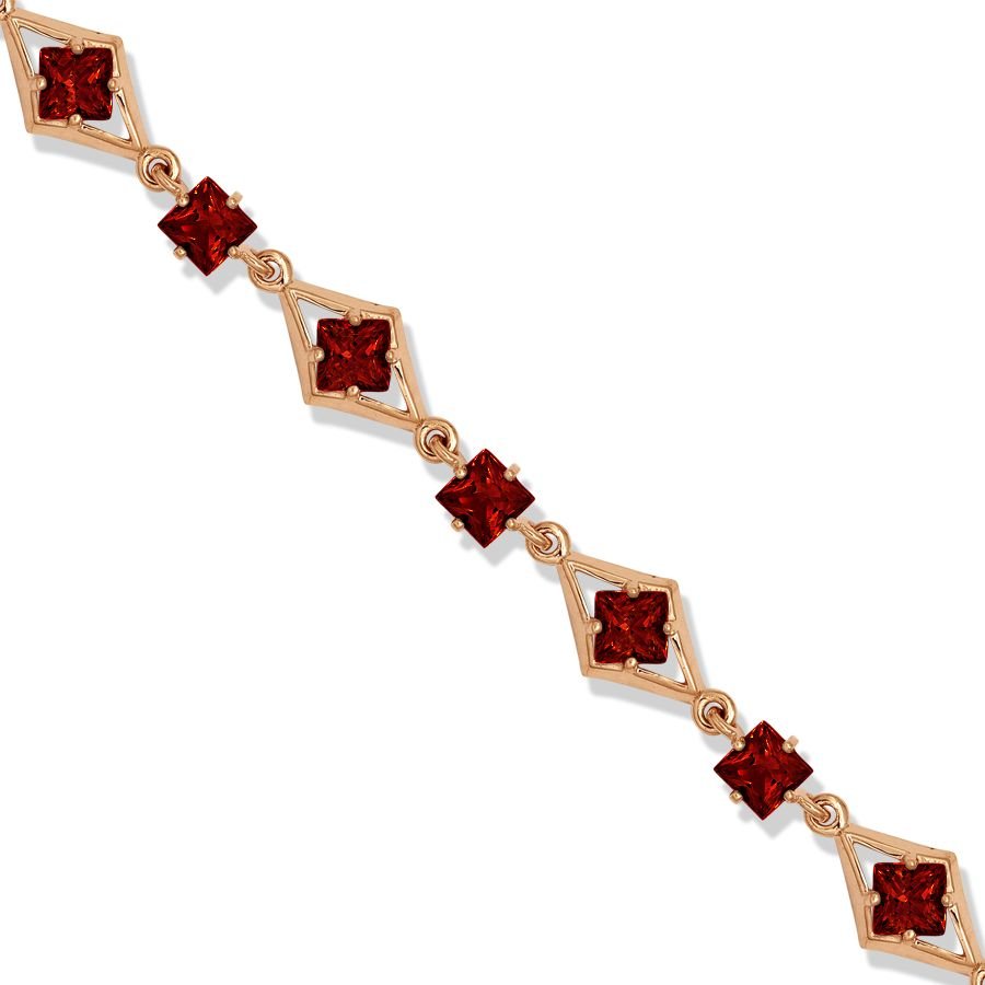 Браслет с гранатом из золота 585