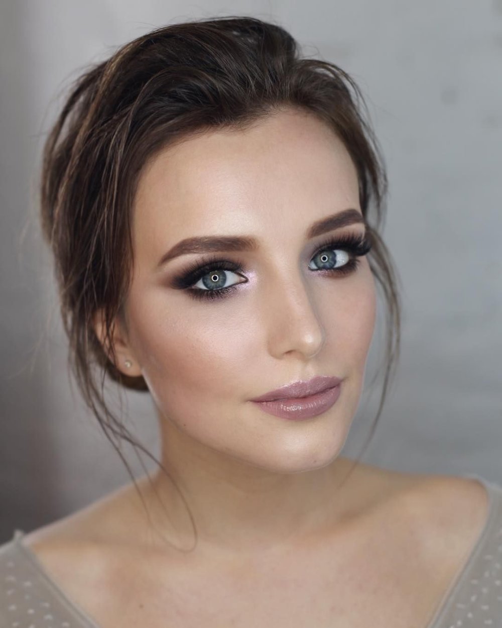 Макияж невесты Смоки айс