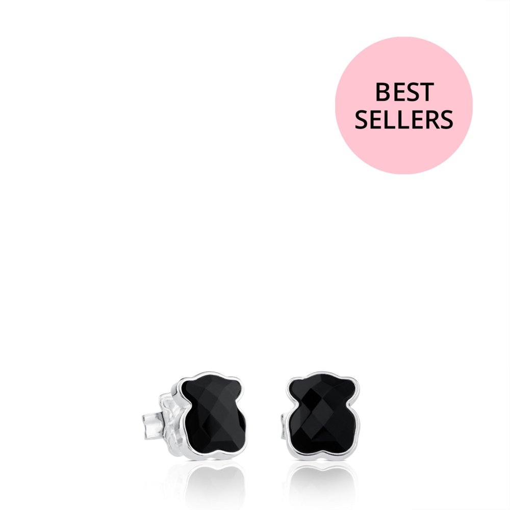 Сережки серебряные в форме мишки купить Петрозаводск