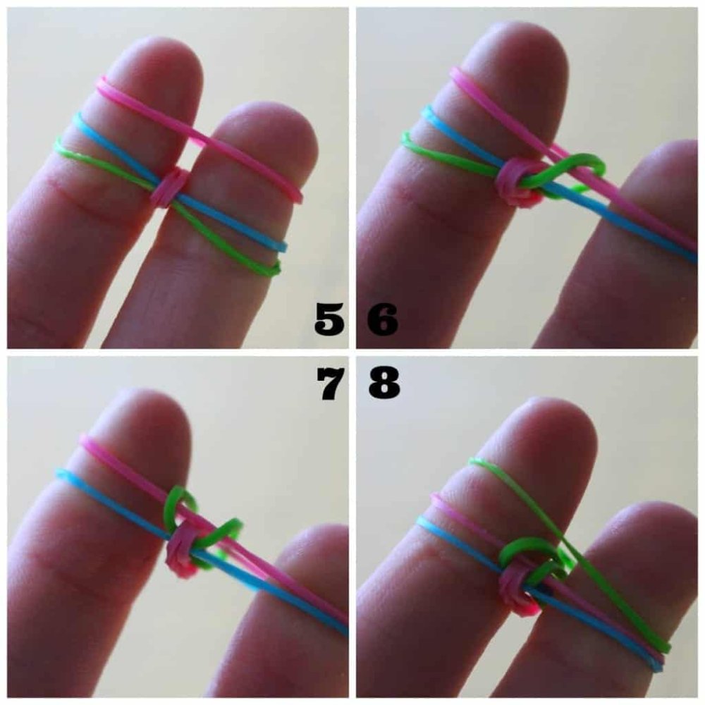 Браслет из маленьких резиночек