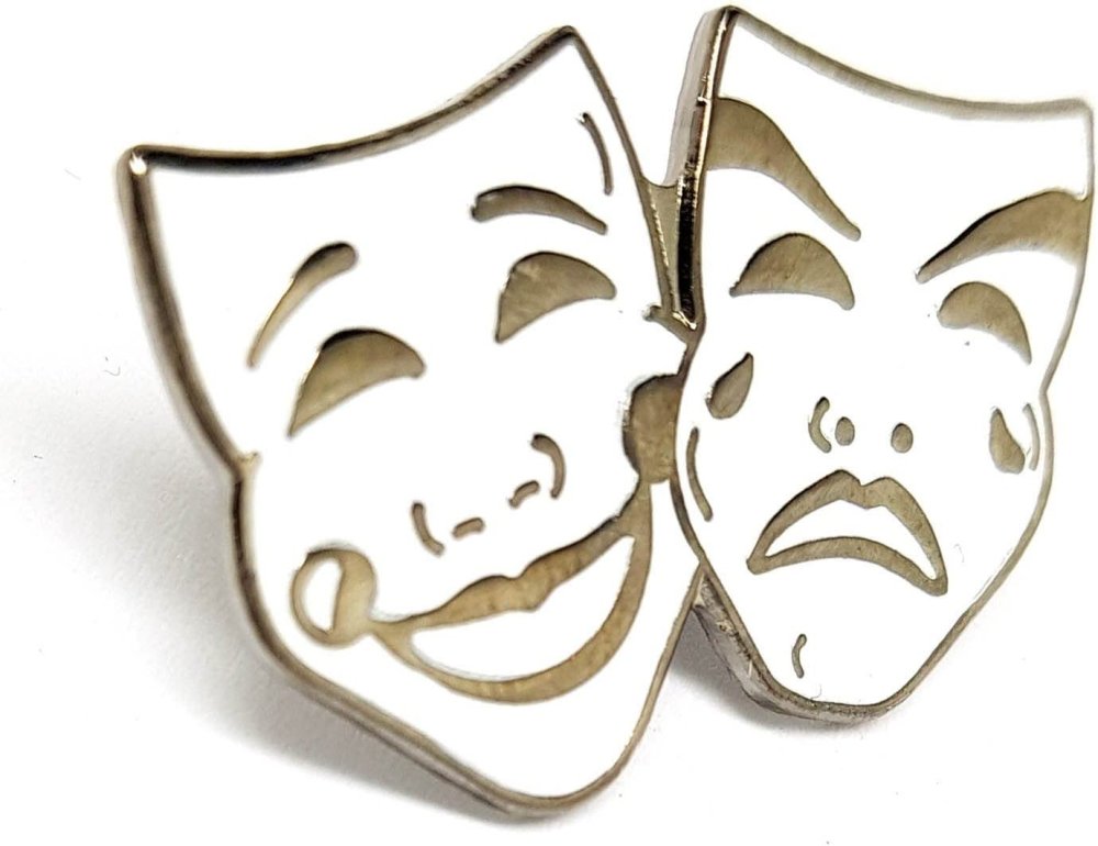 Брошка Театральная маска