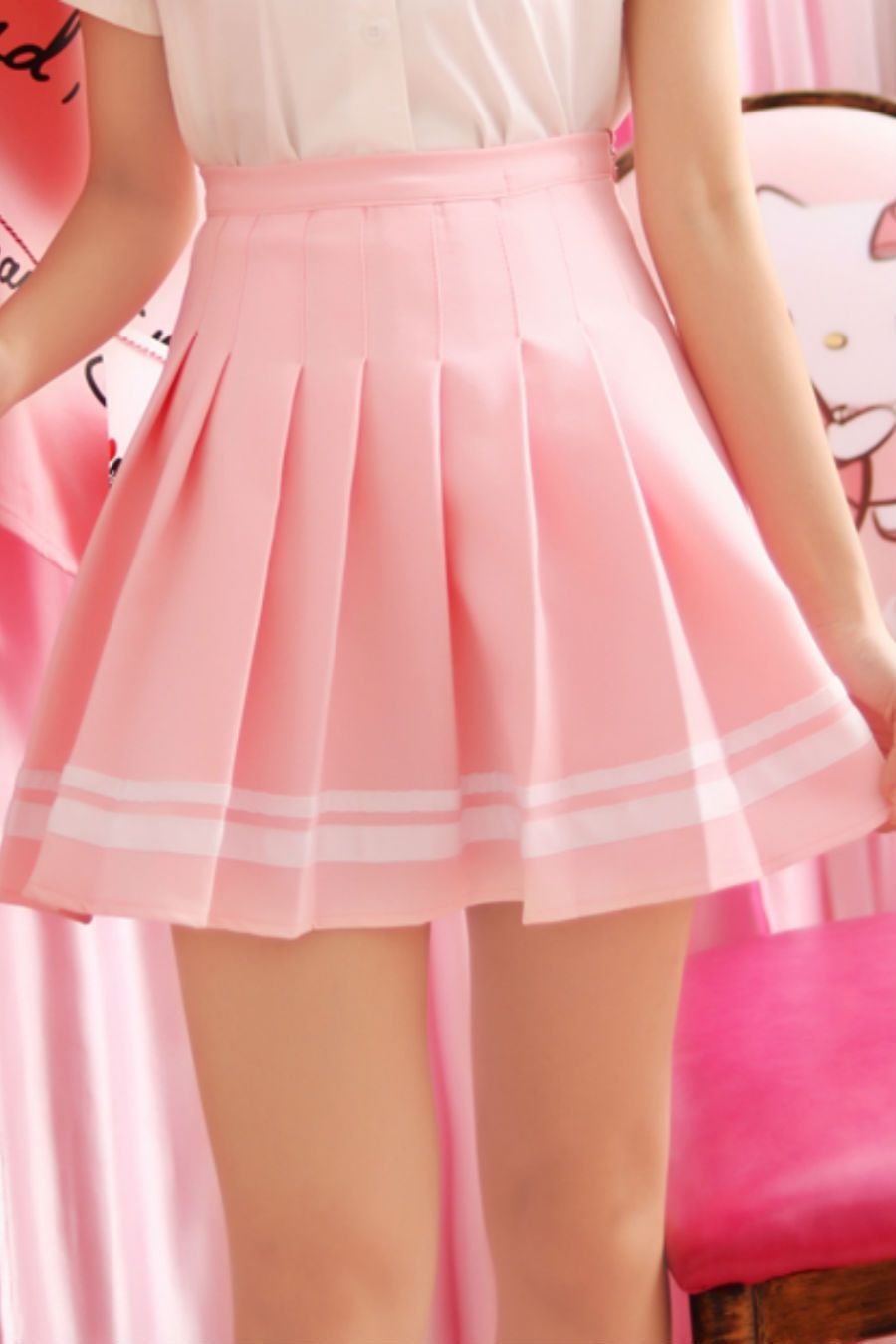 Розовая юбка