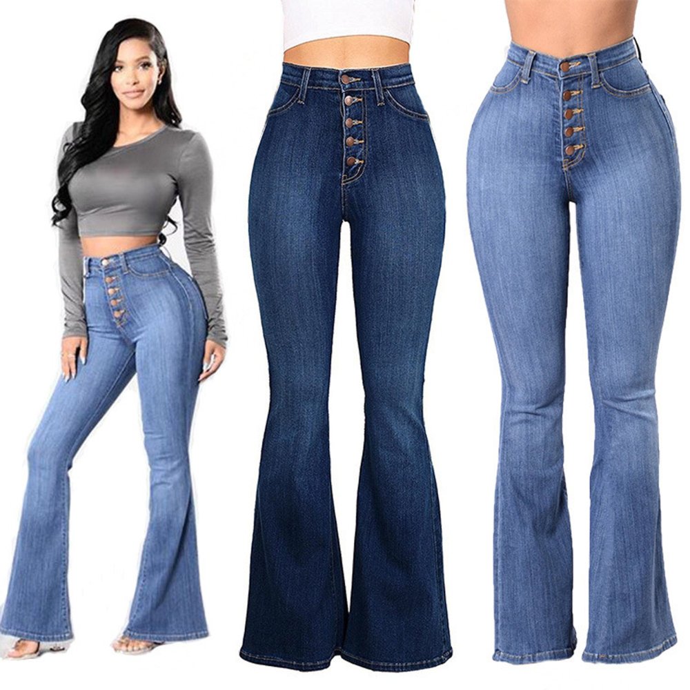 Расклешенные джинсы женские