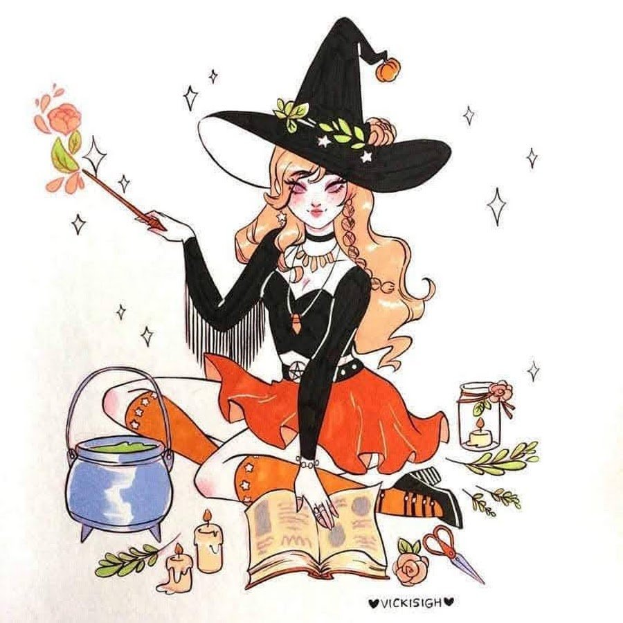 Vickisigh Art ведьмочка