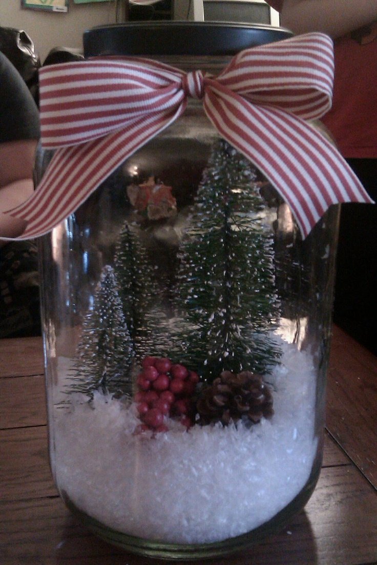 Новогодняя композиция в банке