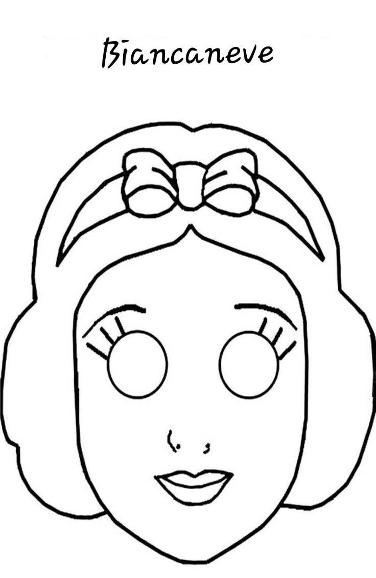 Раскраска маска для лица