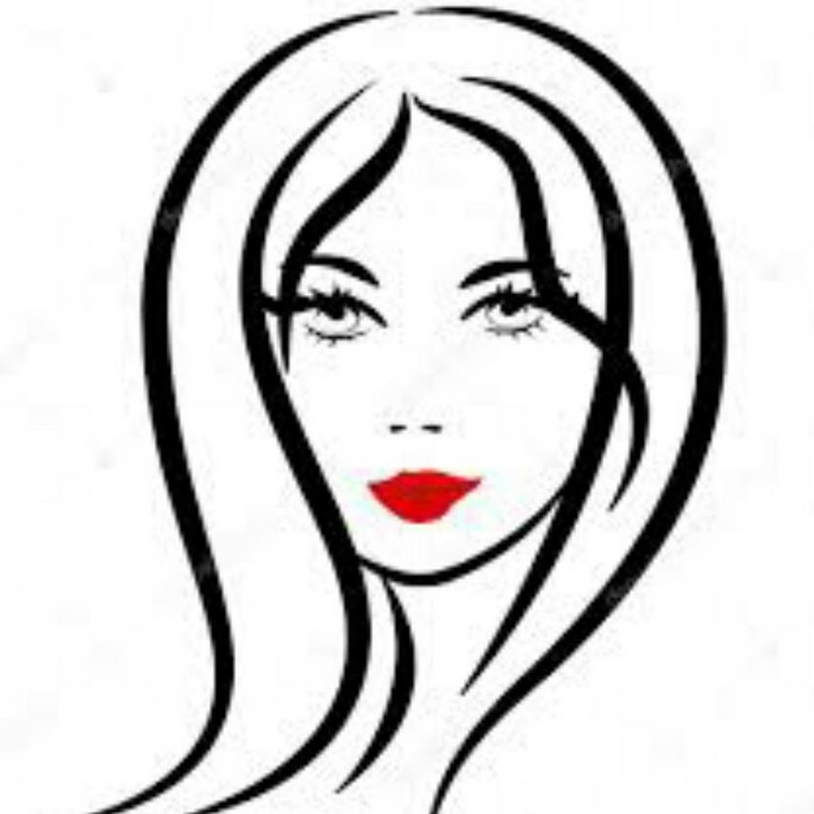 Контур лица девушки для аппликации