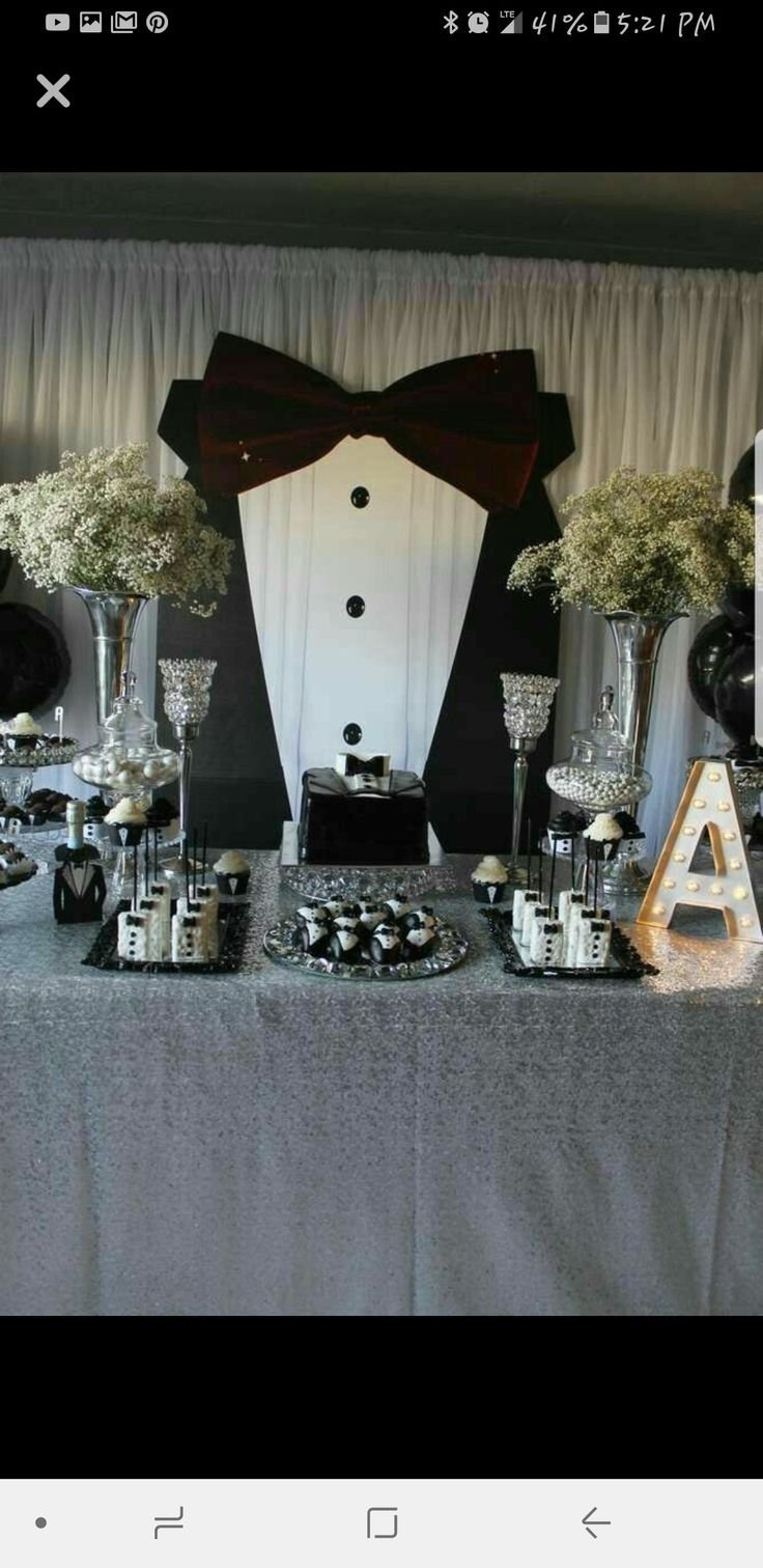 Декор на стол в стиле джентльменов