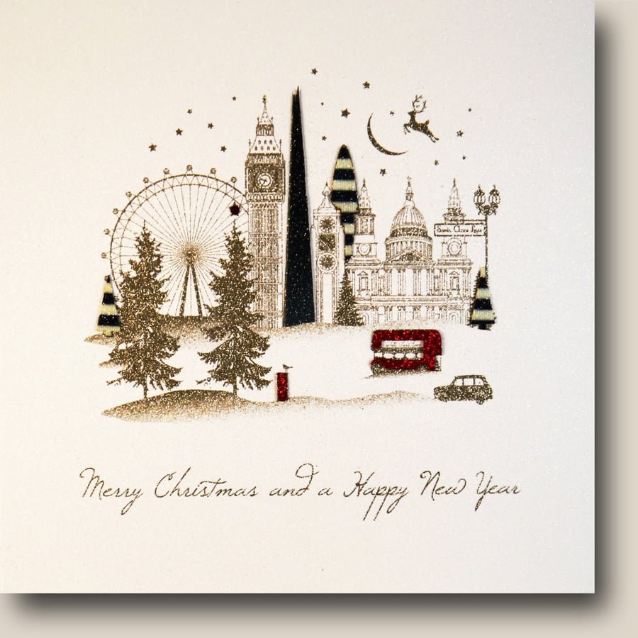 Новогодние открытки в британском стиле