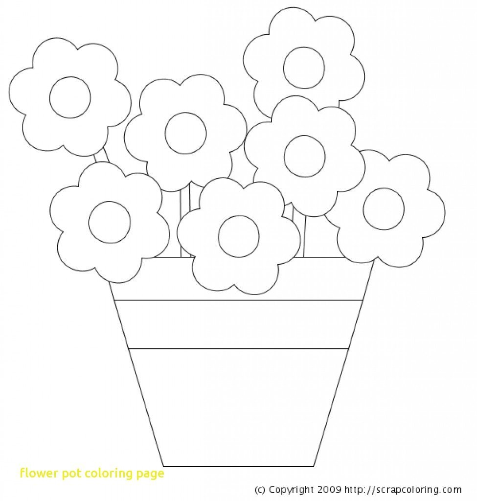Трафарет горшочка для цветов