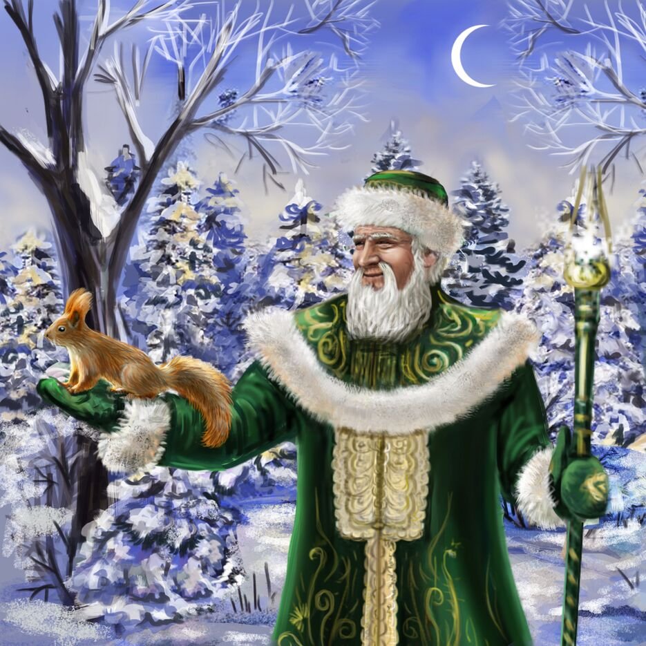 Кыш Бабай иллюстрации