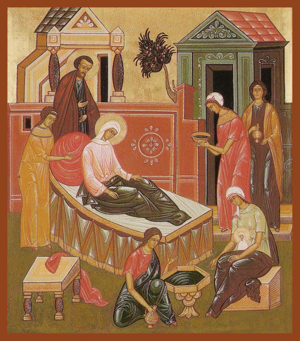 Рождество Богородицы икона Византия