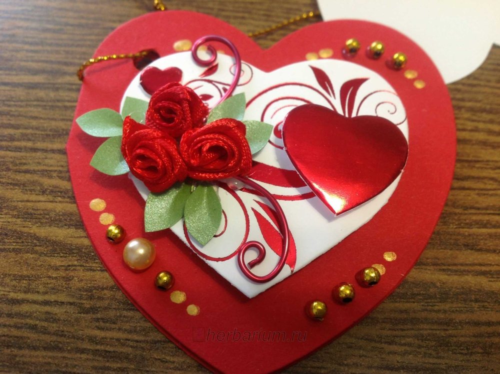 Открытка в виде сердца