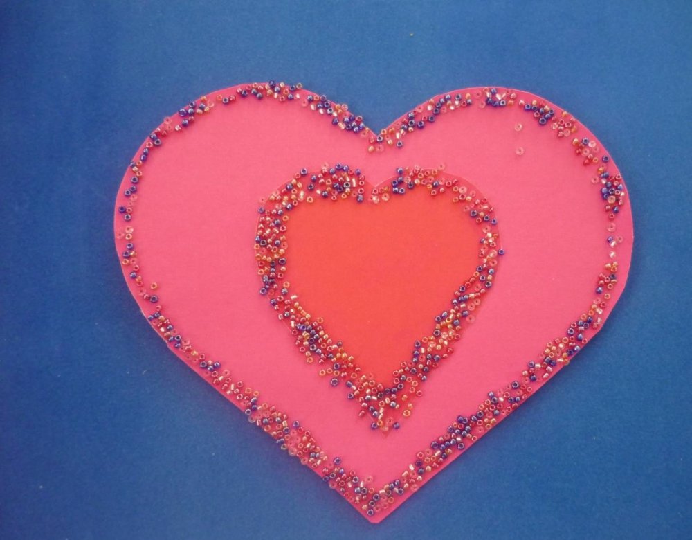 Поделка в виде сердца