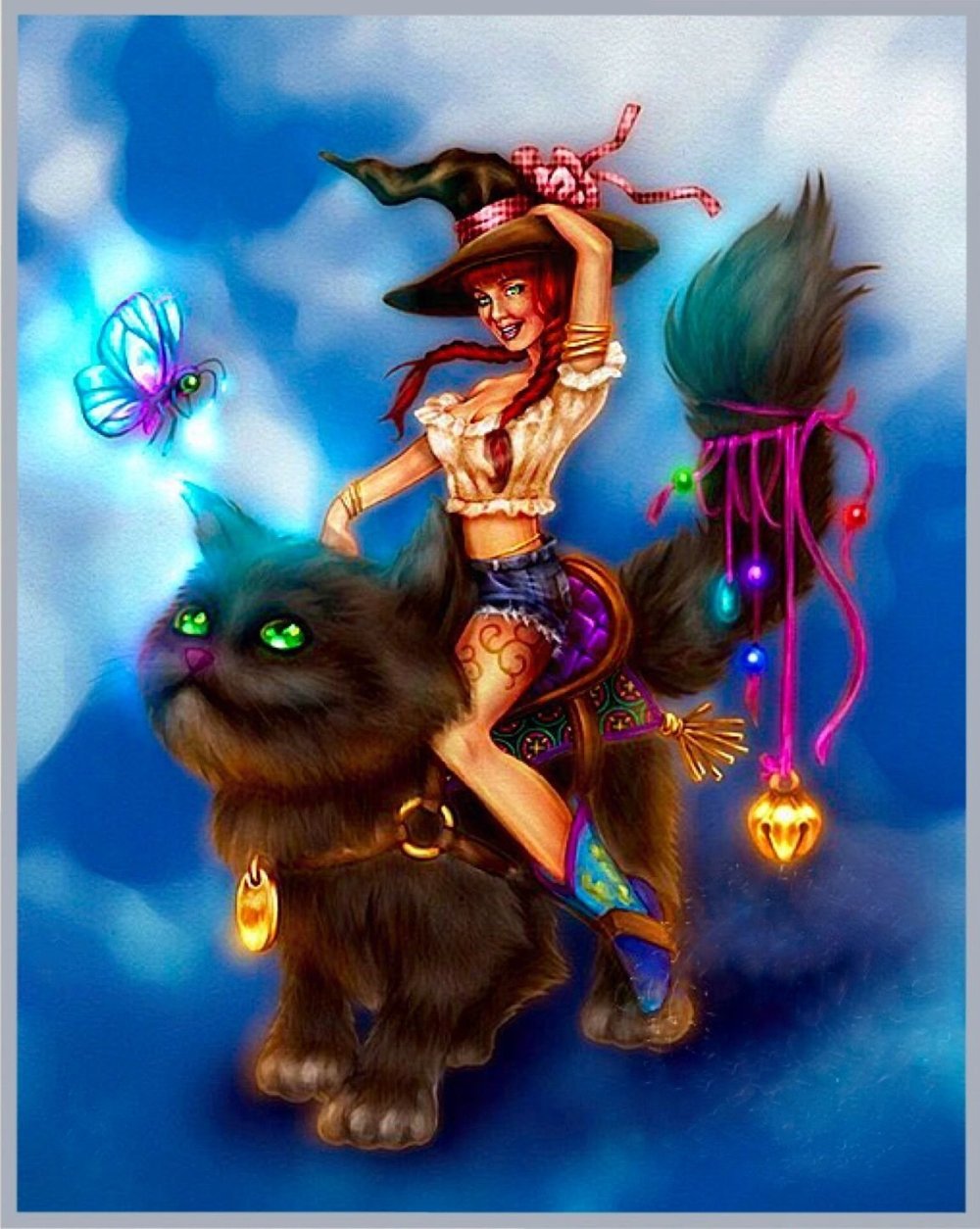 Ведьма с котом