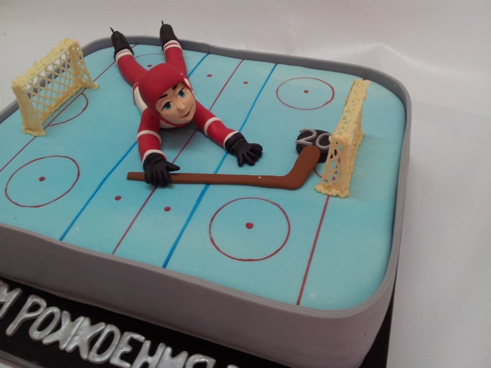 Торт хоккейное поле
