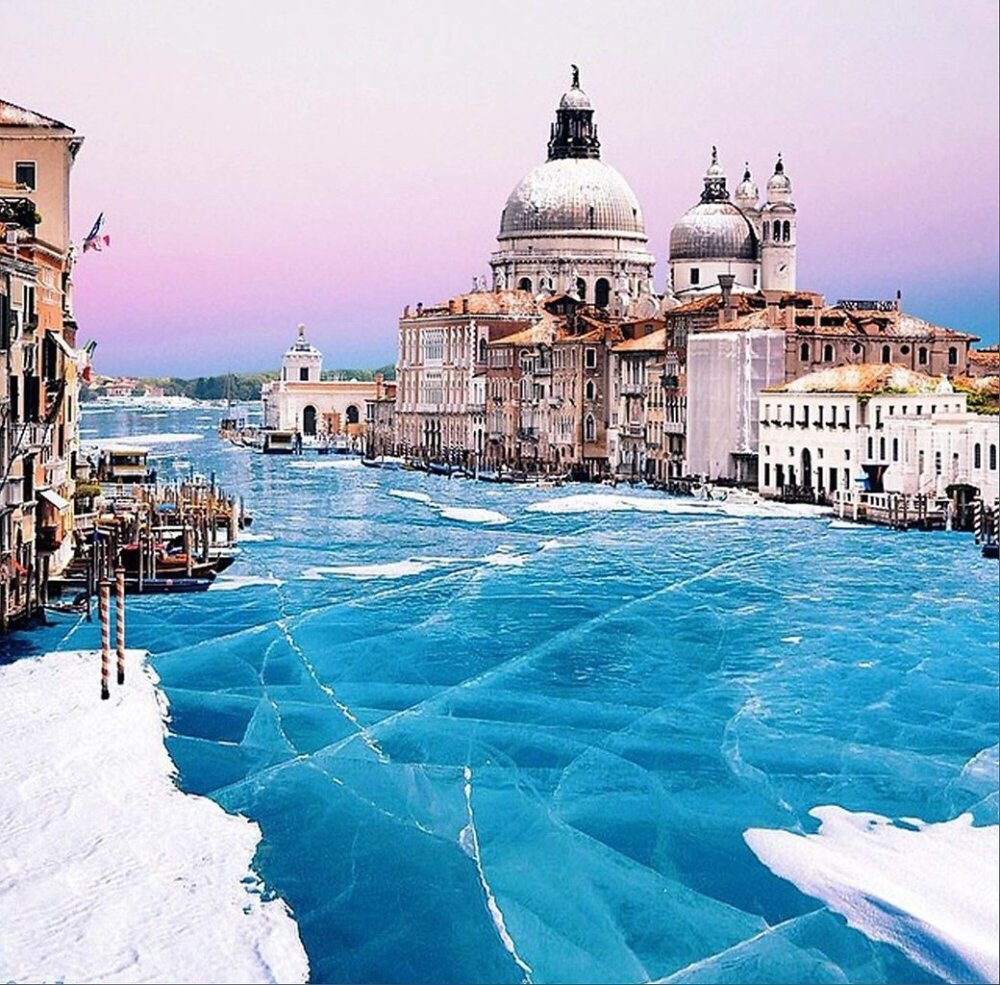 Венеция Италия зимой