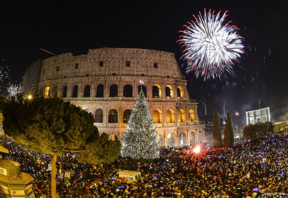 Новый год в Риме Колизей