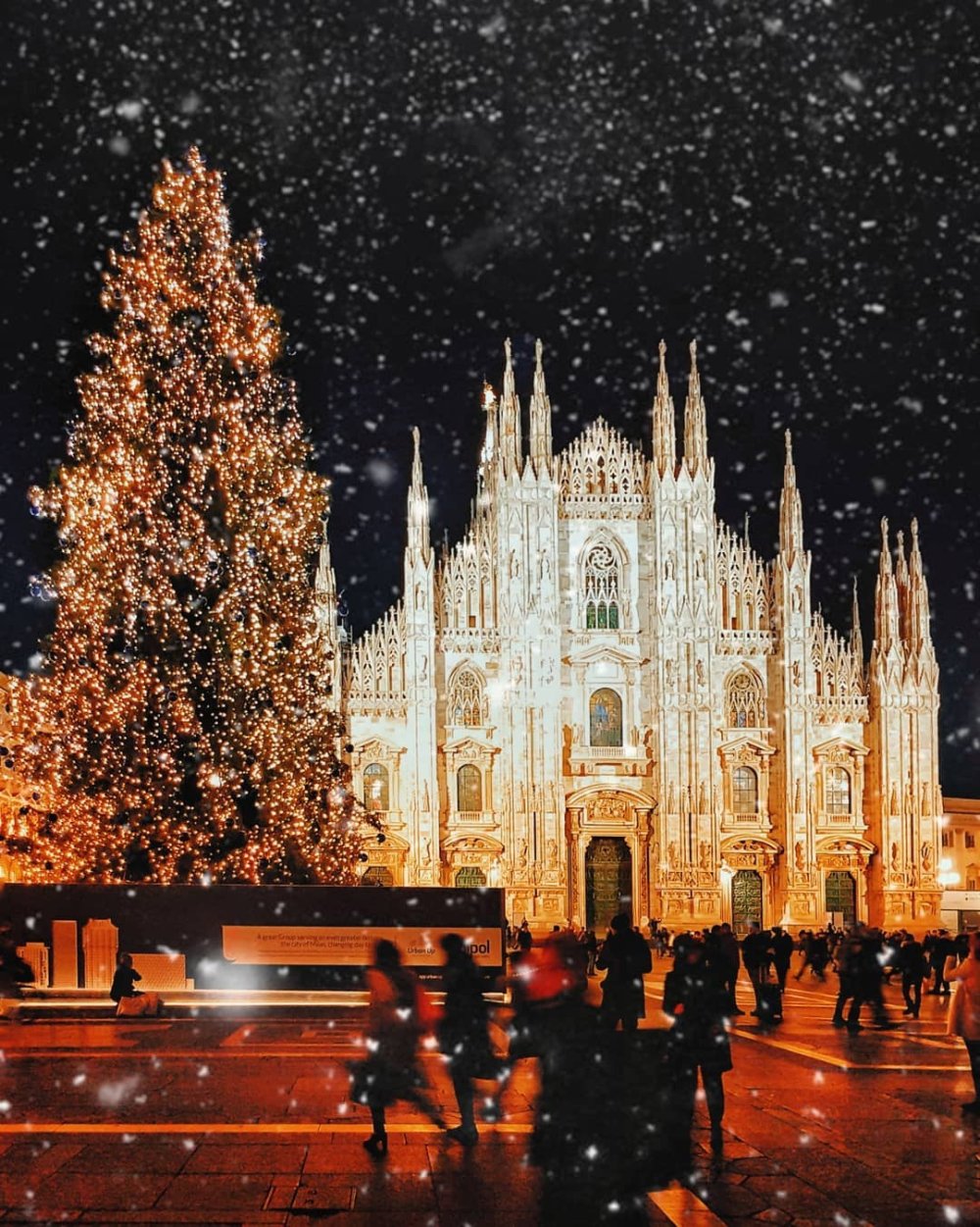 Дуомо Милан зима