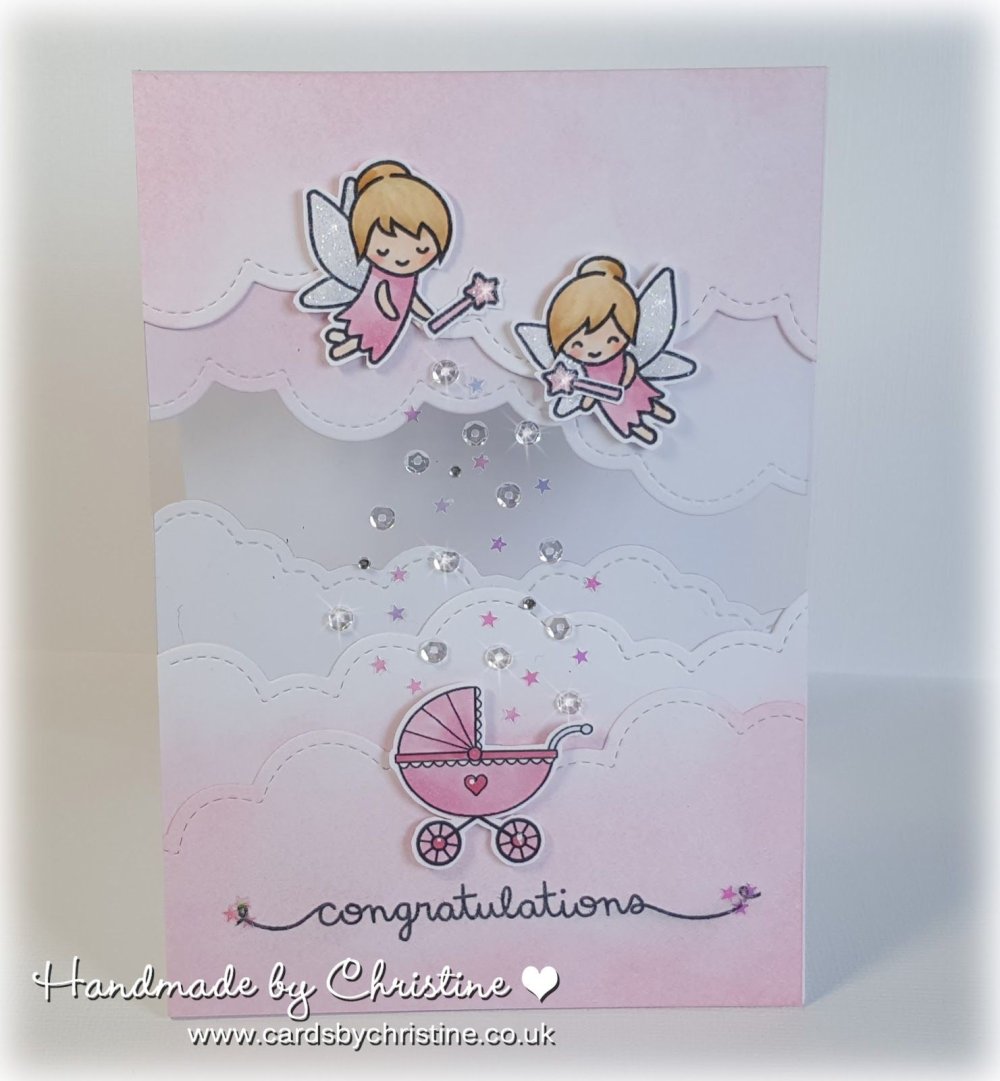 С новорожденной дизайнерская открытка