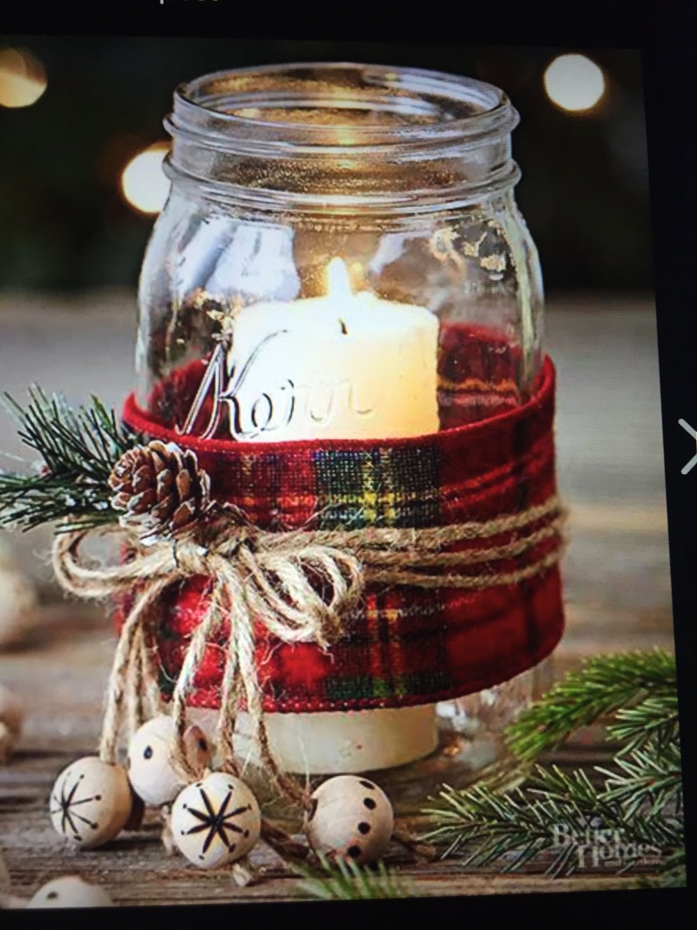 Новогодний декор баночек