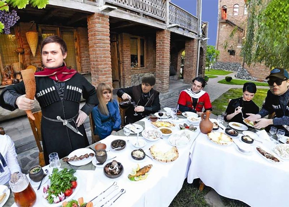 Супра грузинское застолье