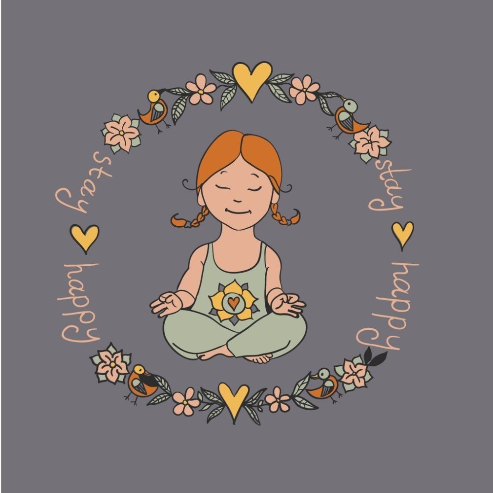 Открытка с днем рождения йога