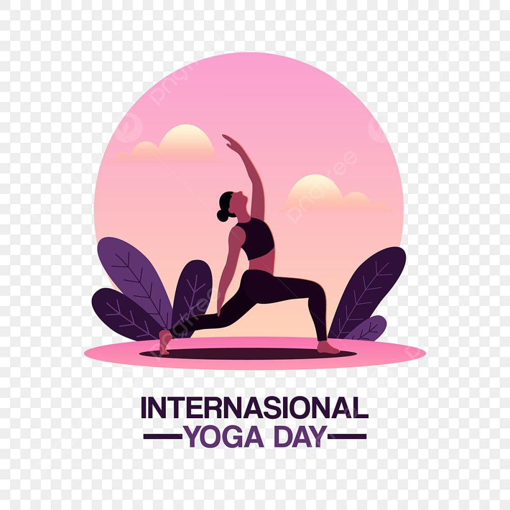 Значок Международный день йоги без фона